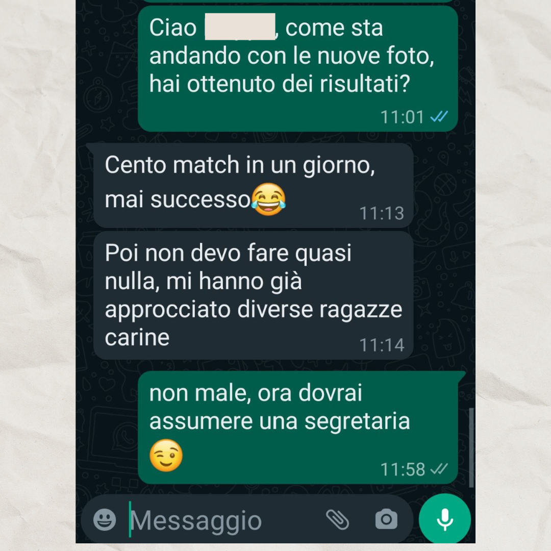 Recensione positiva cliente su servizio fotografico Alekavph